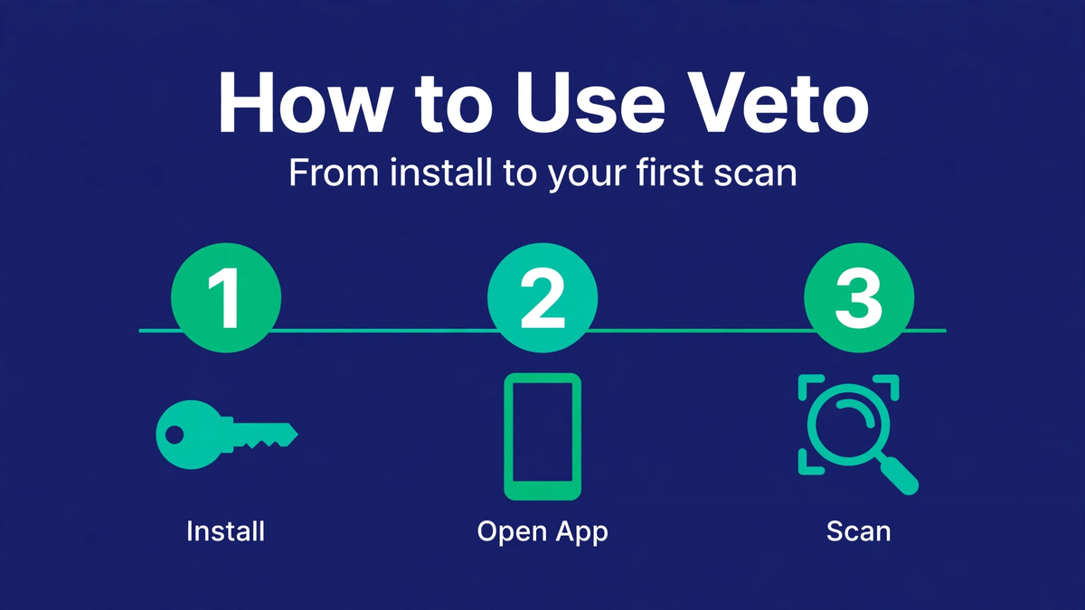 How to Use the Veto App: Setup Guide From Install to First Scan